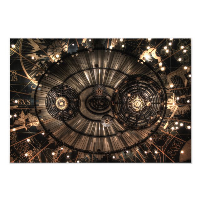 Mechanical Steampunk Zodiac Constellations Photo Print (Front)