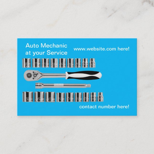 Mechanical Tools for Business Card (Front)