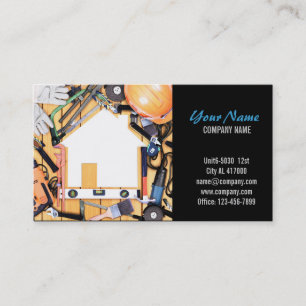 Mechanical Tools Handyman Carpentry Construction Business Card