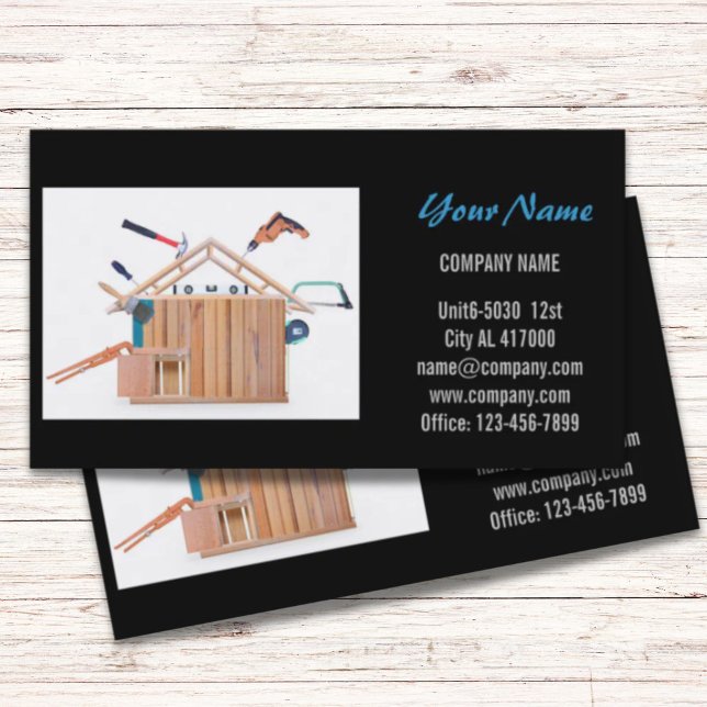 Mechanical Tools Handyman Carpentry Construction Business Card (Mechanical Tools Handyman Carpentry Construction Business Card)