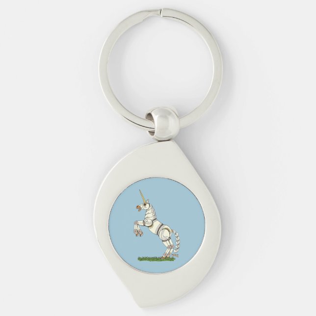 Mechanical Unicorn Key Ring (Front)