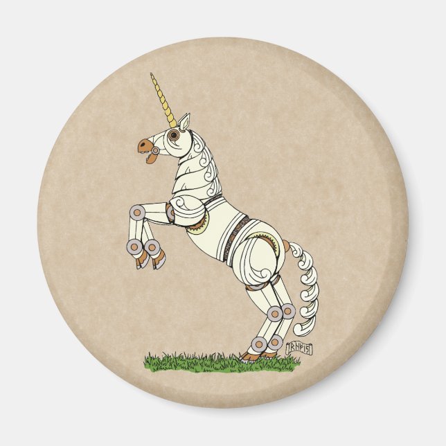 Mechanical Unicorn Magnet (Front)