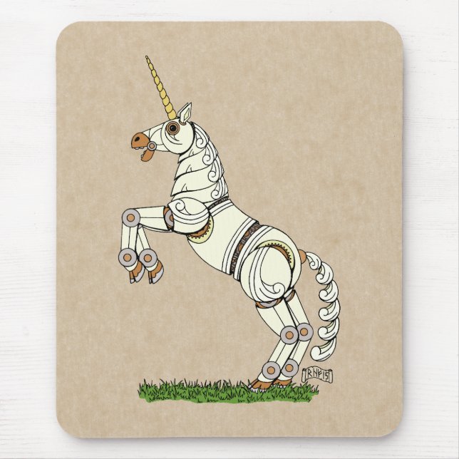 Mechanical Unicorn Mouse Pad (Front)
