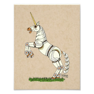 Mechanical Unicorn Photo Print