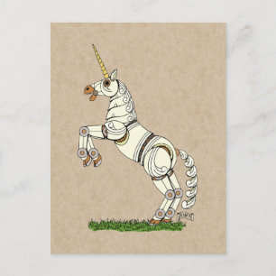 Mechanical Unicorn Postcard