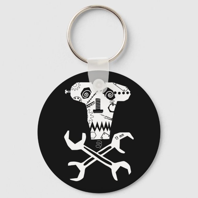 mechanical workshop logo key ring (Front)