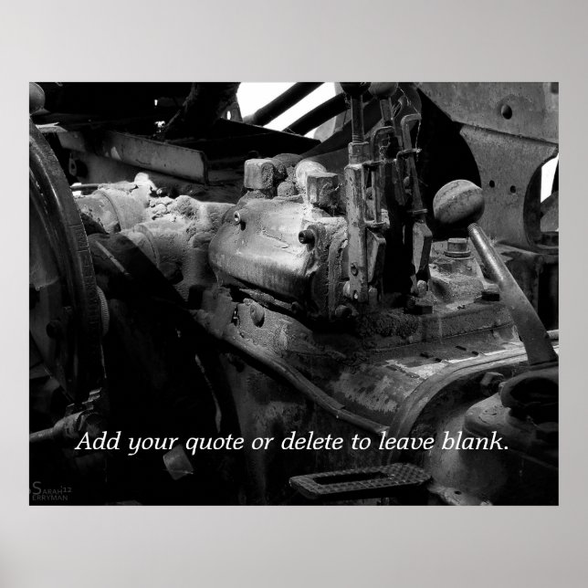 Mechanics Customisable Print (Front)