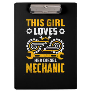 MechanicThis Girl Loves Her Mechanic Clipboard