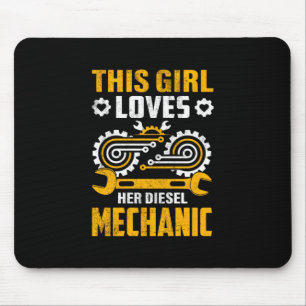 MechanicThis Girl Loves Her Mechanic Mouse Pad