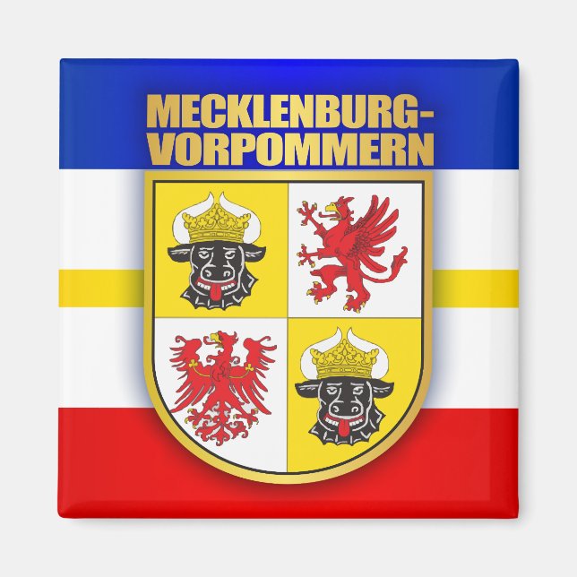 Mecklenburg-Vorpommern COA Magnet (Front)