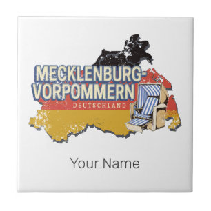 Mecklenburg-Western Pomerania Vinateg Map Germany Tile