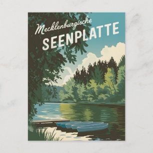 Mecklenburgische Seenplatte Germany vintage Postcard