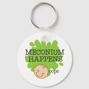 Meconium Happens Funny Nurse Key Chain