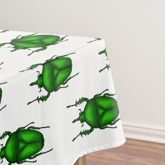 Mecynorhina torquata bug cartoon illustration tablecloth (In Situ)