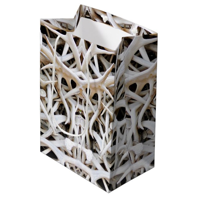 Med Gift Bag Elk Antlers (Front Angled)