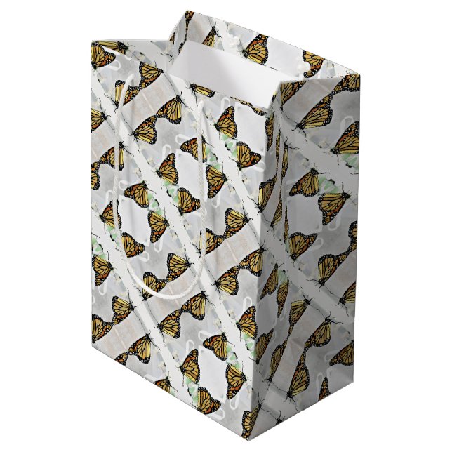Med Gift Bag Monarch Lattice (Back Angled)