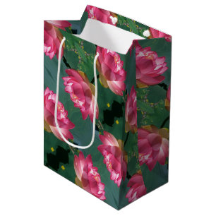 Med Gift Bag Pink Lotus