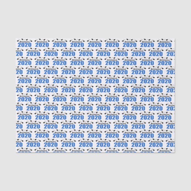 Med School Grad 2020 Graduation Tissue (Blue) Paper (Front)