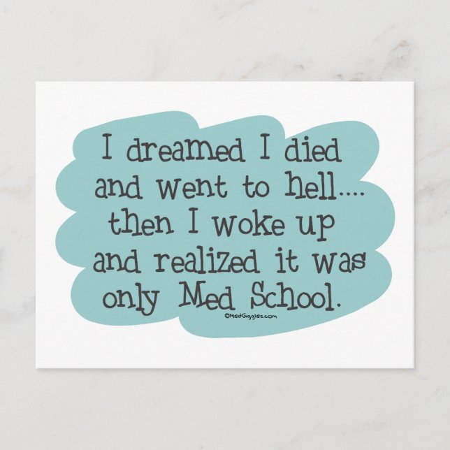 Med School or Hell? Postcard (Front)