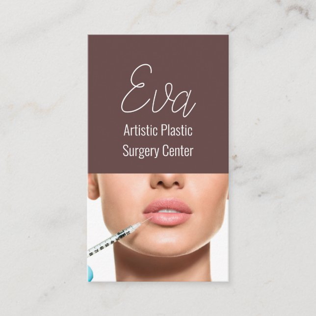 Med Spa  Plastic Surgeon Business Card (Front)