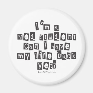 Med Student Ransom Note Magnet