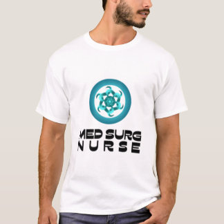 Med Surg Nurse Modern Glowing Teal Emblem T-Shirt