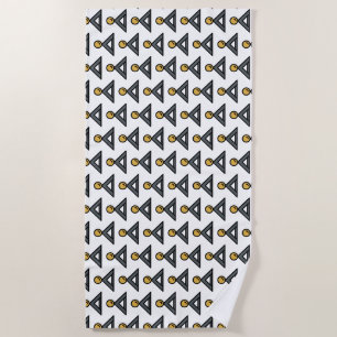 medal beach towel