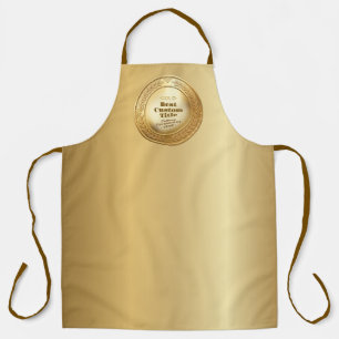 Medal Custom 3D Realistic Editable Foil Gold Apron