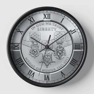 Medal Of Honour Commemorative Silver Dollar ~ * ~  Clock