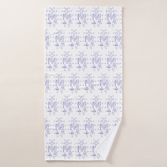 Medal of Our Lady of Graces Bath Towel (Bath Towel)