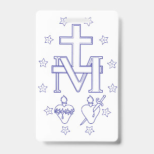 Medal of Our Lady of Graces ID Badge
