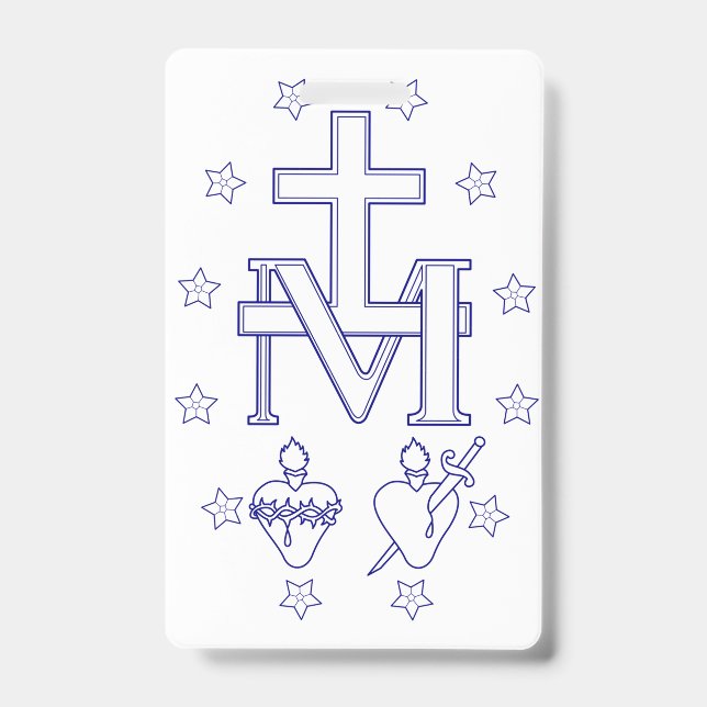 Medal of Our Lady of Graces ID Badge (Front)