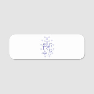 Medal of Our Lady of Graces Name Tag