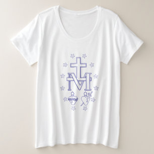 Medal of Our Lady of Graces Plus Size T-Shirt