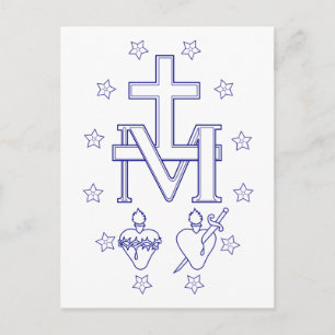 Medal of Our Lady of Graces Postcard