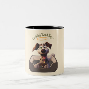 Medal winning 'Good Boy' Two-Tone Coffee Mug