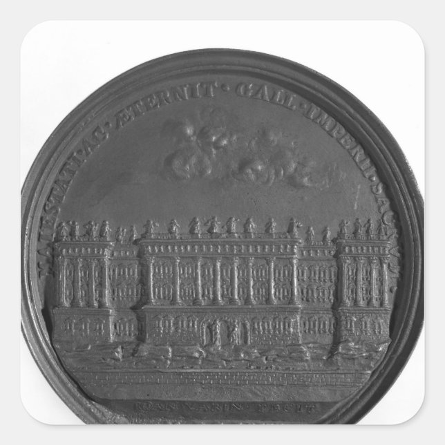 Medal with Bernini's design for the Louvre Square Sticker (Front)