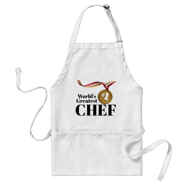 Medal world's greatest chef kitchen apron (Front)