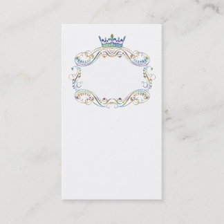 Medallion and Crown Ornate Business Card