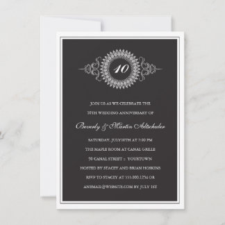 Medallion Anniversary Party Invitation