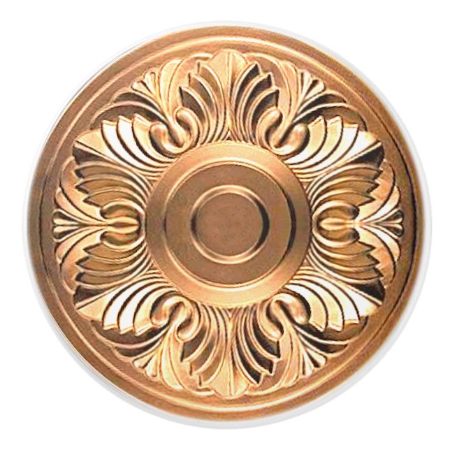 Medallion Ceramic Knob (Front)