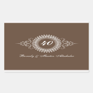 Medallion Change the Number Anniversary Sticker