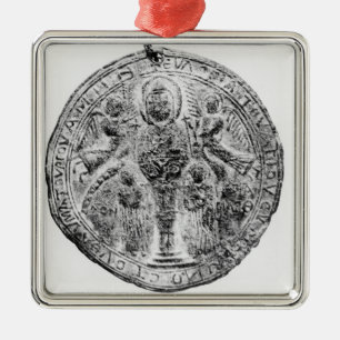 Medallion decorated in the cloisonne technique metal tree decoration