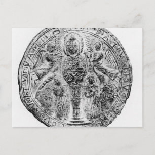 Medallion decorated in the cloisonne technique postcard