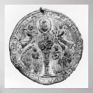 Medallion decorated in the cloisonne technique poster