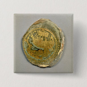 Medallion depicting Jonah and the whale, Roman, 4t 15 Cm Square Badge