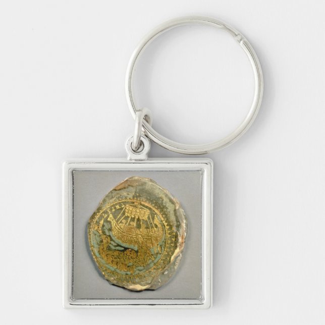 Medallion depicting Jonah and the whale, Roman, 4t Key Ring (Front)