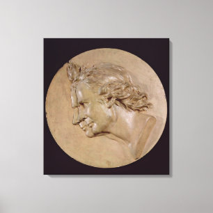 Medallion depicting Joseph  and Etienne Canvas Print