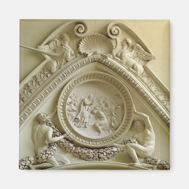 Medallion depicting the Baptism of Constantine Magnet (Front)