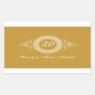 Medallion Golden Anniversary Sticker